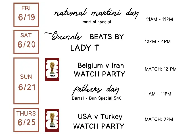 Events in June